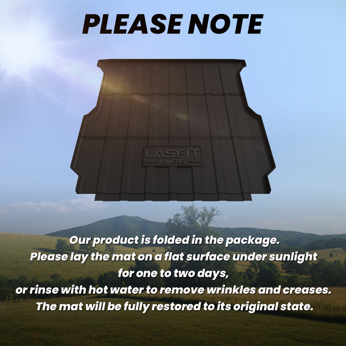 Rivian R1T 2022-2024 easy to flat 4'6" Truck Bed Mat