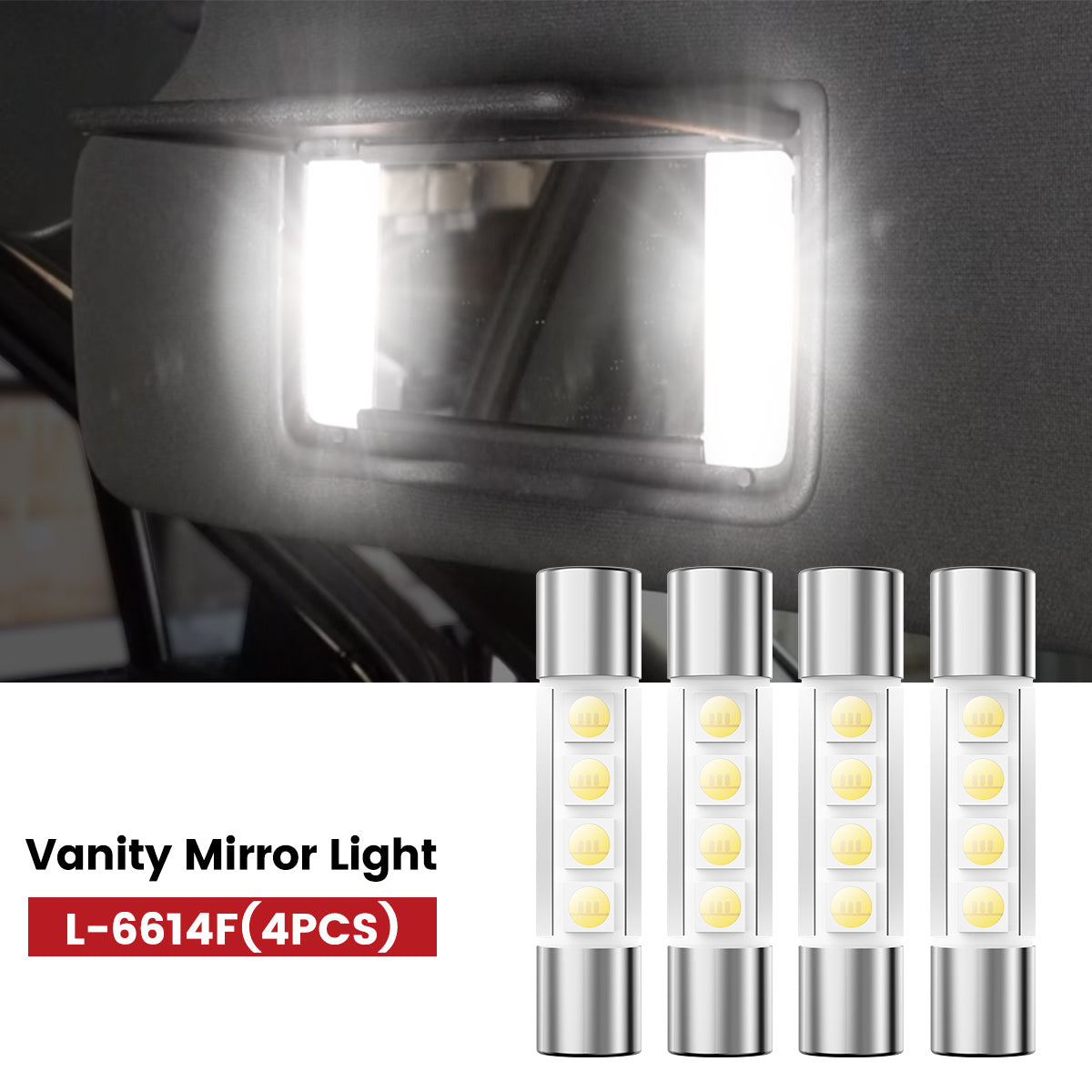 Lasfit 6614f led vanity mirror light fit for 2022-2025 Honda Passport