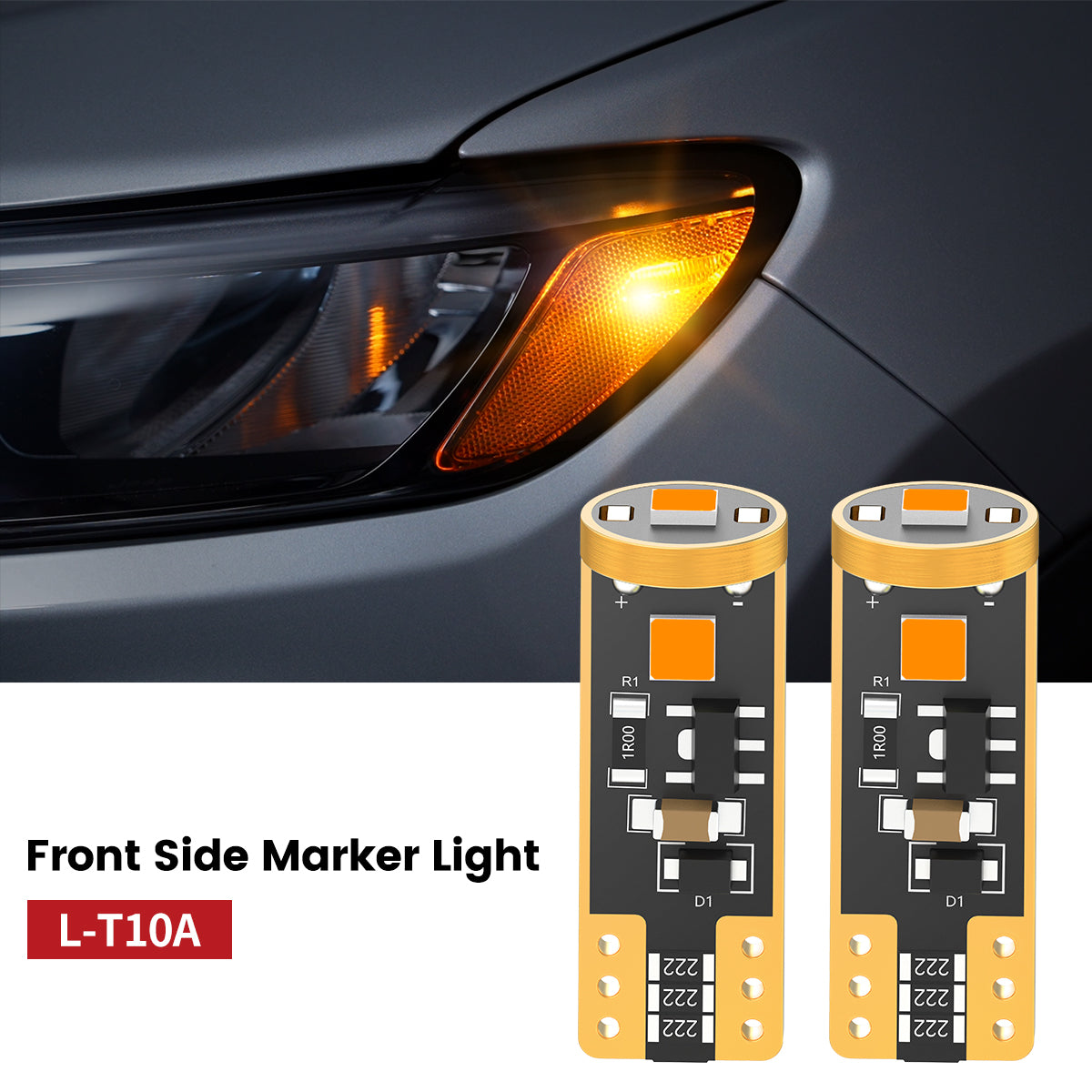 Lasfit 168 led front side marker lights fit for 2022-2025 Jeep Compass