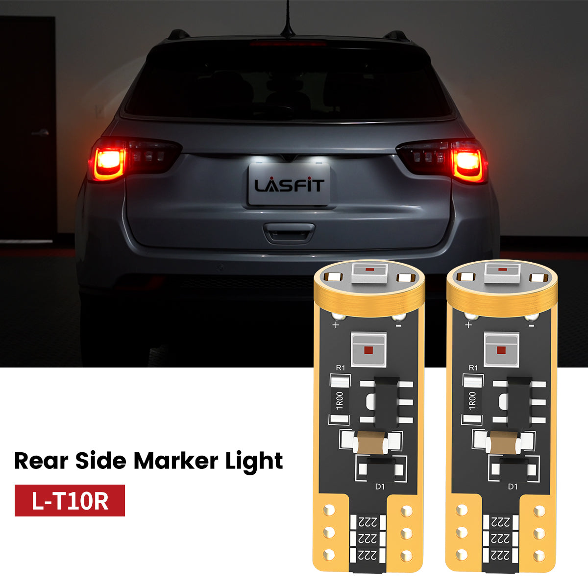 Lasfit 168 led rear side marker lights fit for 2022-2025 Jeep Compass