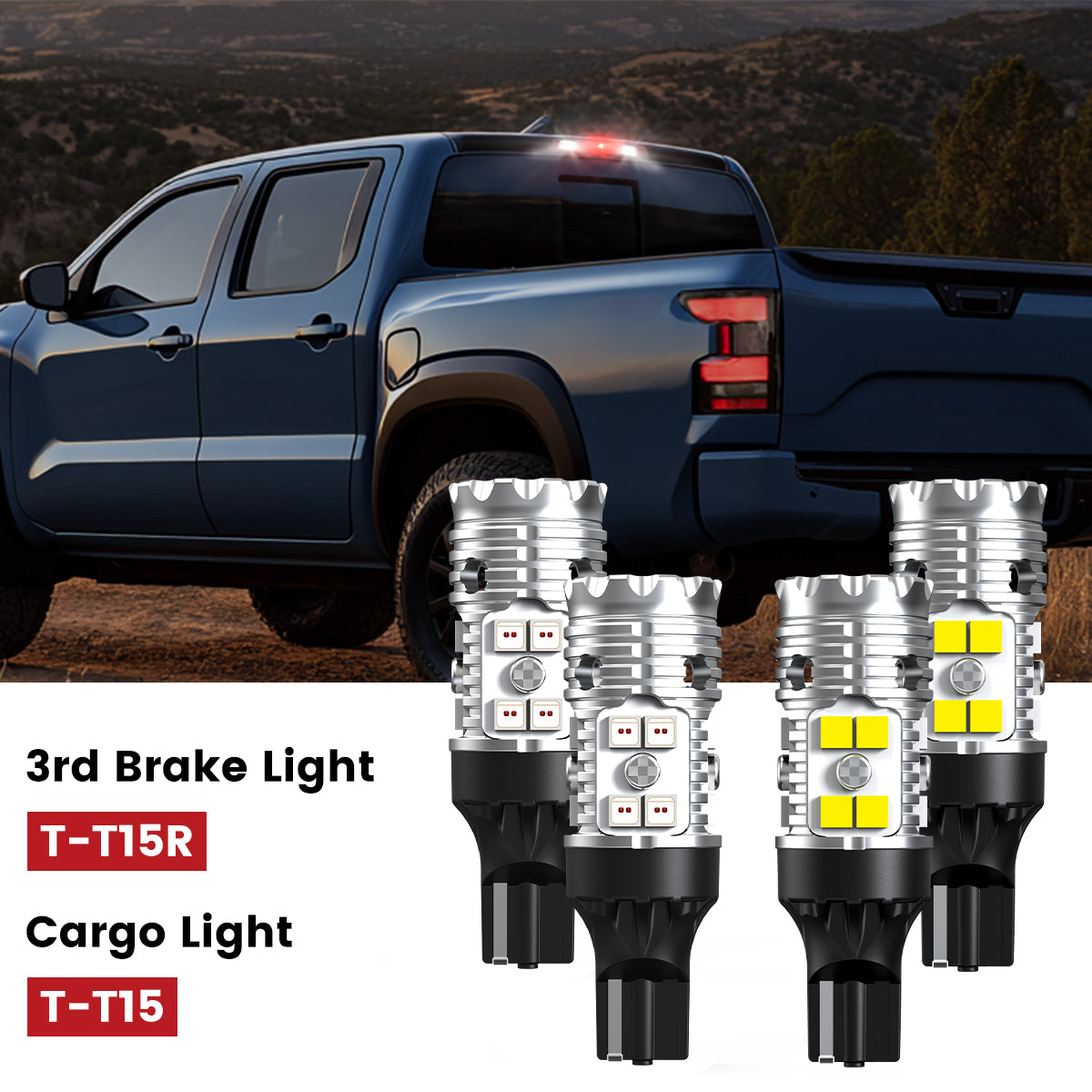 Lasfit 921 led 3rd brake lights 921 led cargo lights fit for 2022-2025 Nissan Frontier