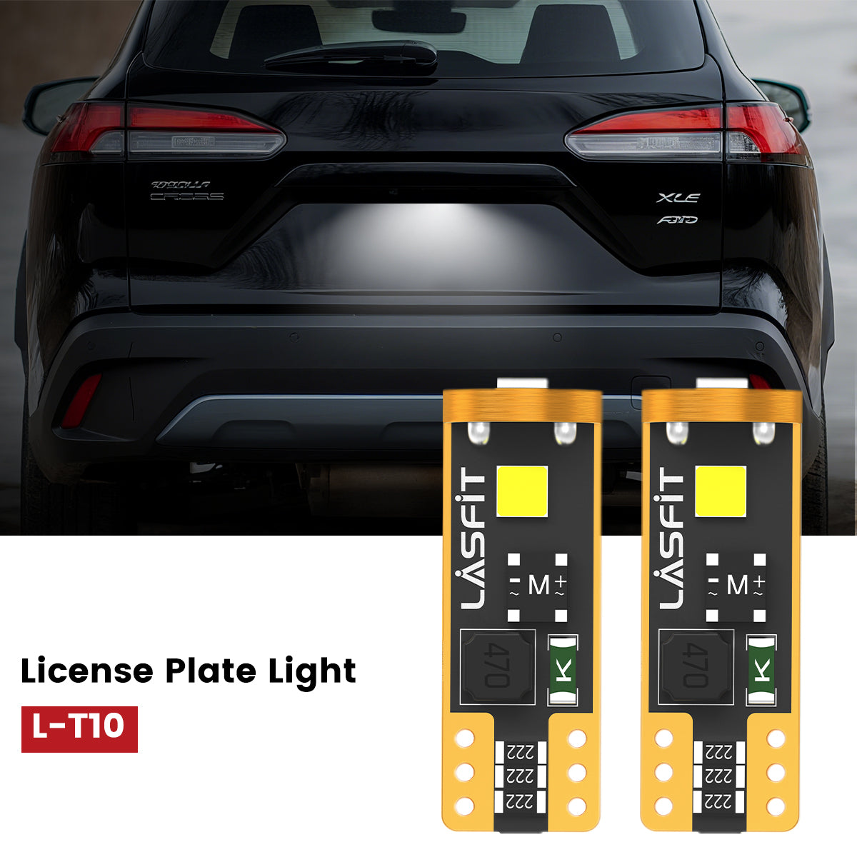 Lasfit 168 led license plate lights fit for 2022-2025 Toyota Corolla Cross