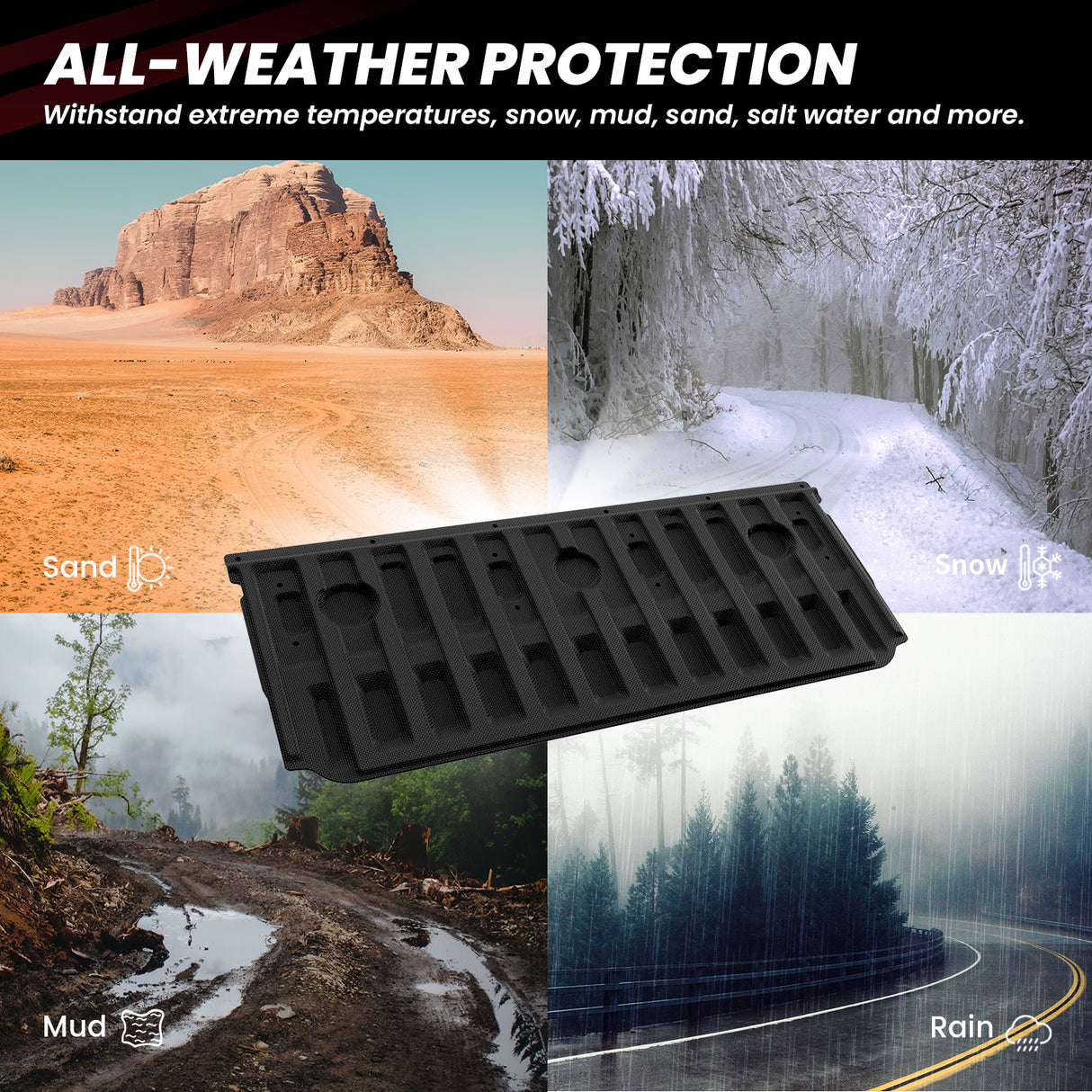 Fit for 2022-2025 Ford Maverick Custom Tailgate Mat All Weather Protection