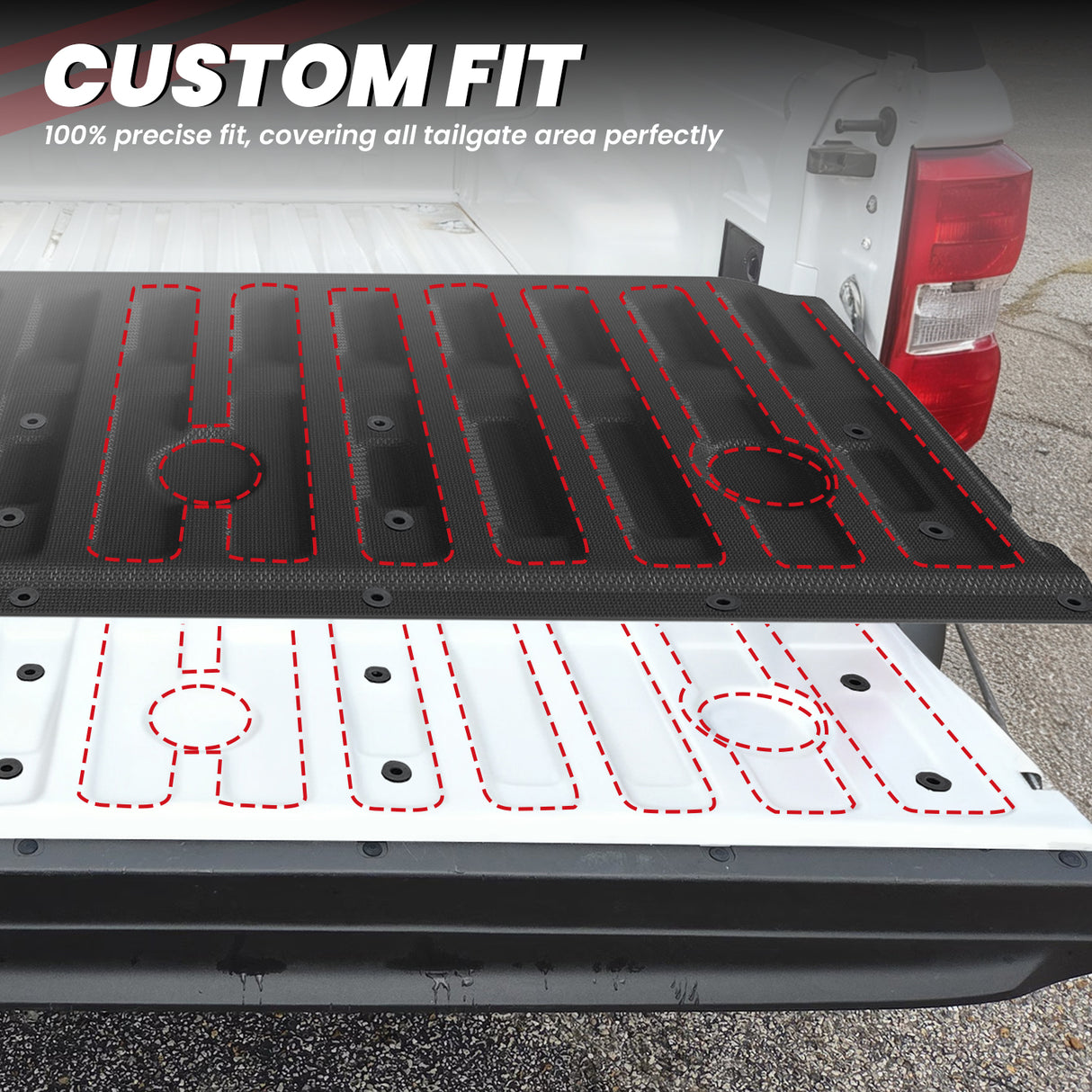Fit for 2022-2025 Ford Maverick Custom Tailgate Mat Custom Fit