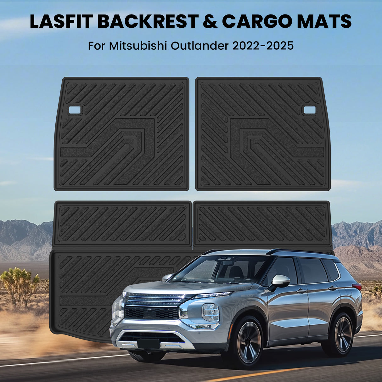 Fit for 2022-2025 Mitsubishi Outlander Floor Mats or Seatback & Cargo Mats, Not Fit PHEV or Sport Models