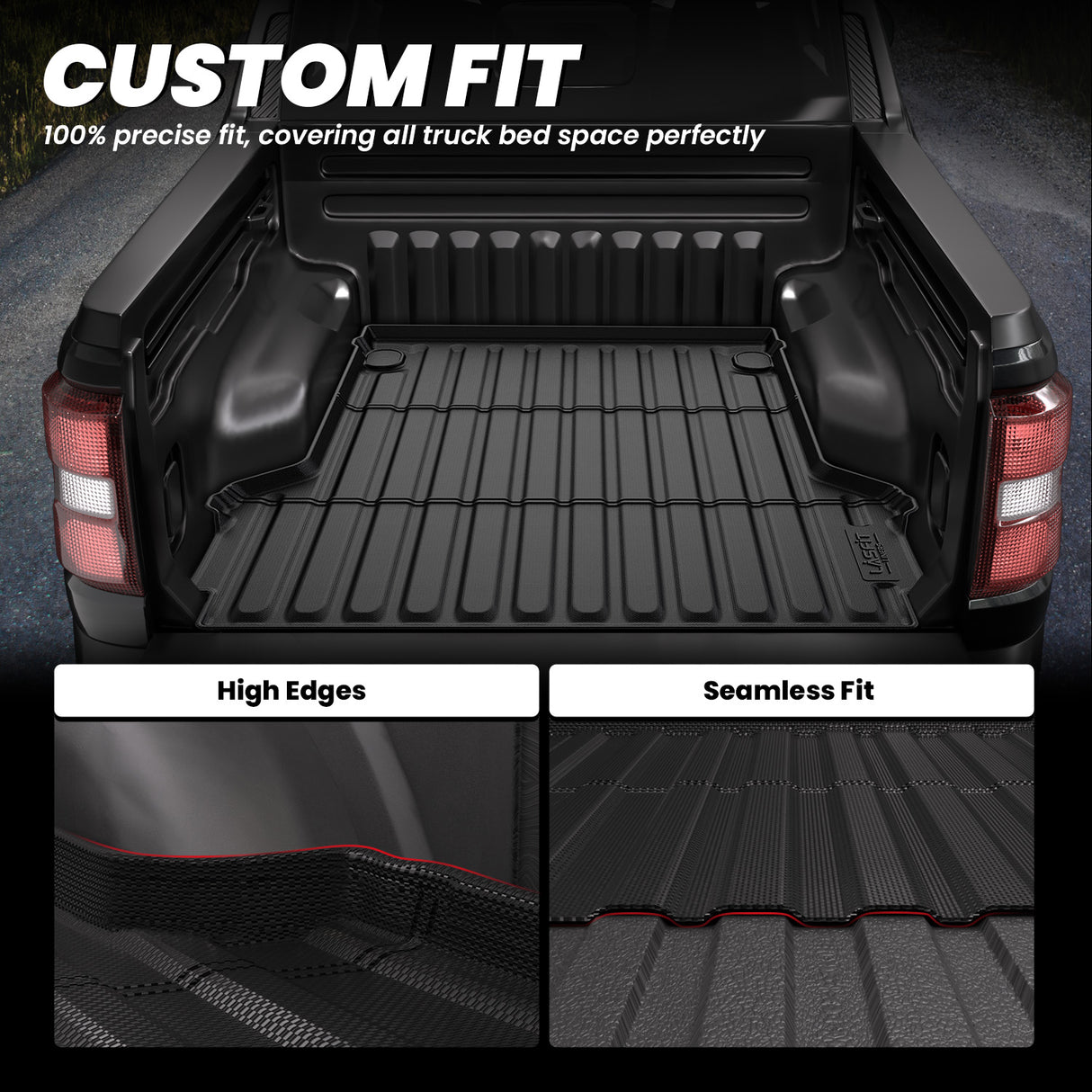 Fit for 2022-2026 Ford Maverick 4.5FT(54.4" ) Heavy Duty Truck Bed Mat Custom Fit