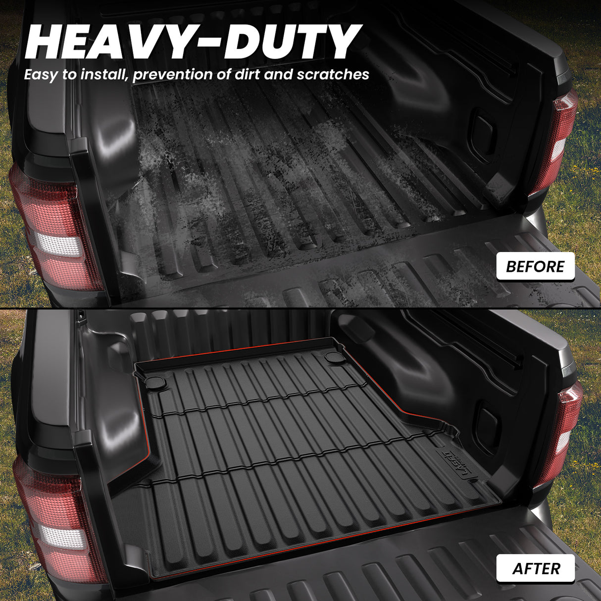 Fit for 2022-2026 Ford Maverick 4.5FT(54.4" ) Heavy Duty Truck Bed Mat Full Protection