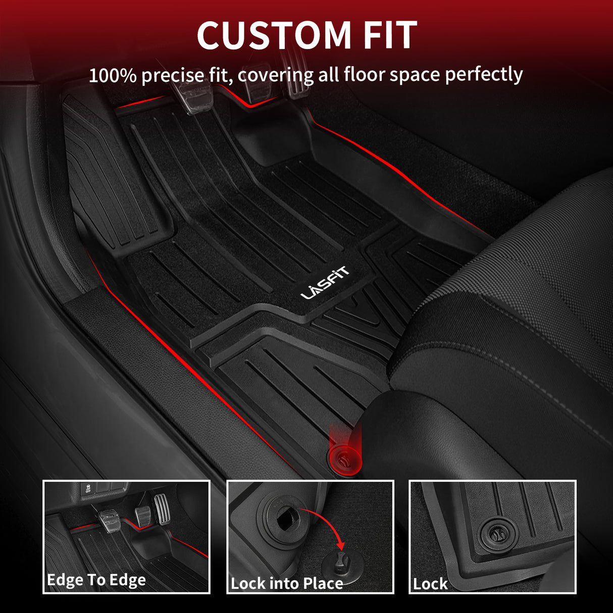 2022-2026 Honda Civic Sedan / Hatchback 1st & 2nd Floor Mats Custom Fit