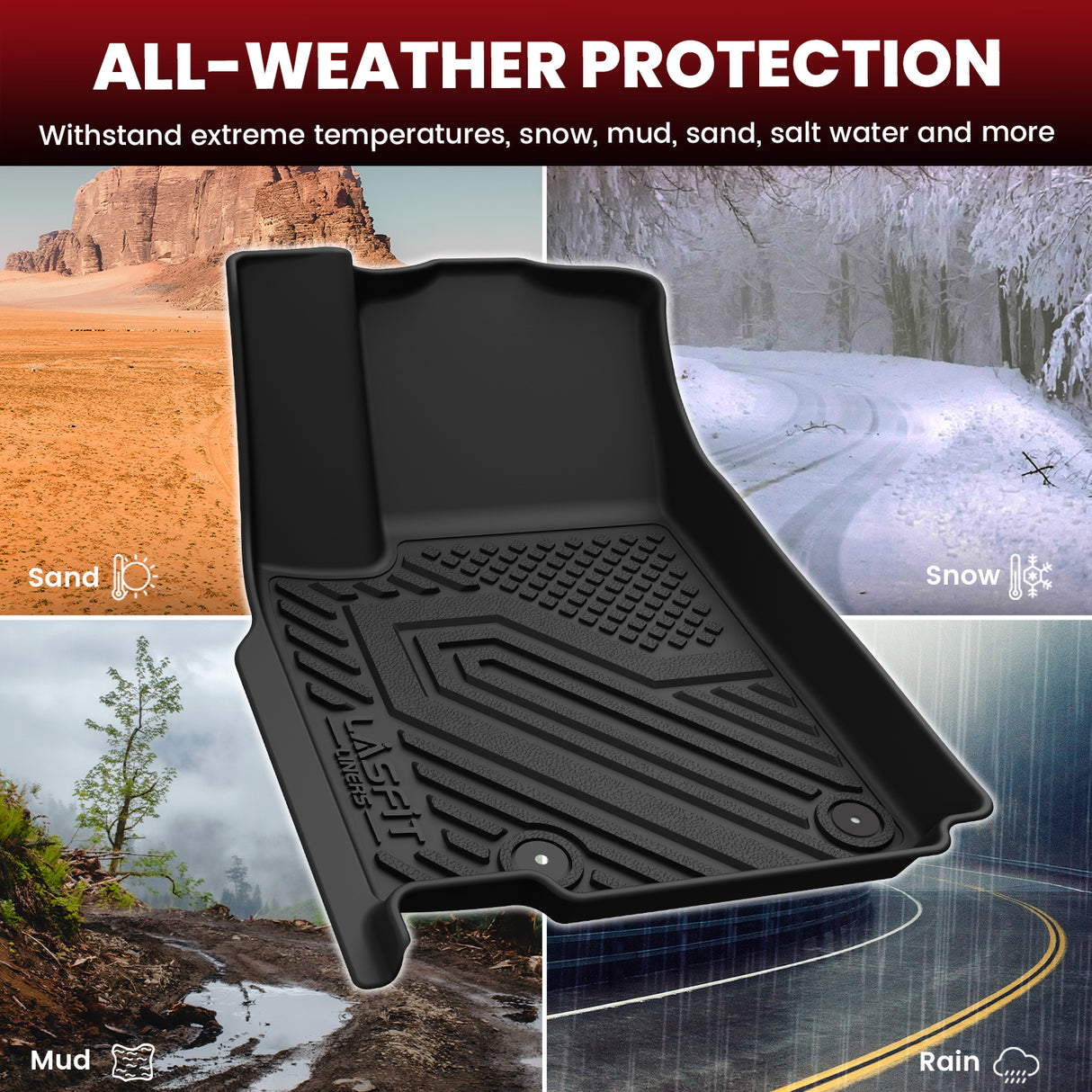 2022-2026 Jeep Grand Cherokee Floor Mats Combo Set