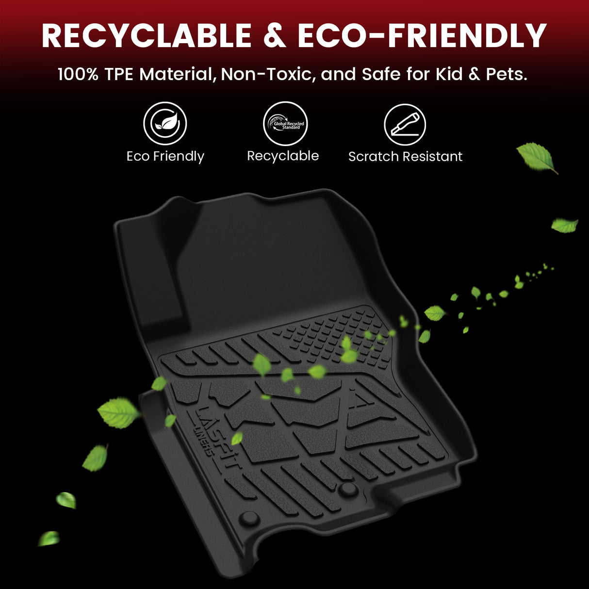 Fit for 2022-2026 Nissan Frontier TPE Floor Mats