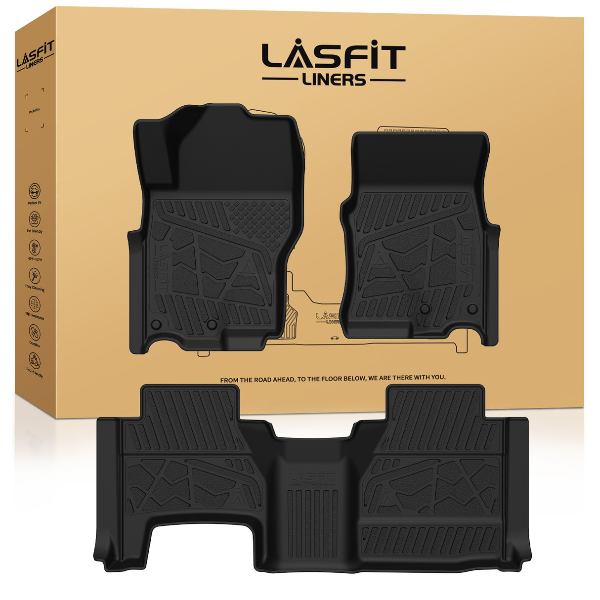 Fit for 2022-2026 Nissan Frontier TPE Floor Mats