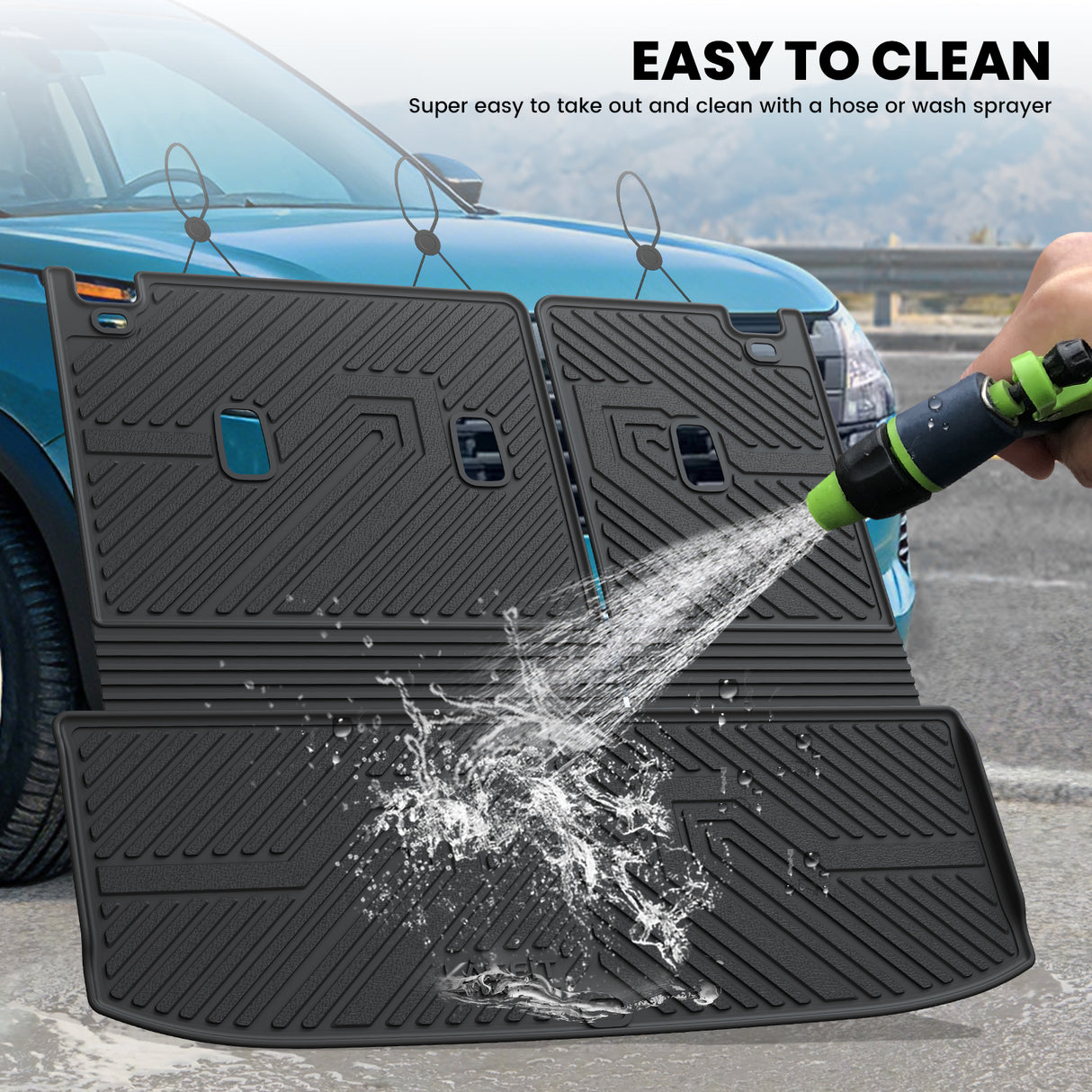 2022-2026 Nissan Pathfinder Seatback & Cargo Mats Easy to Clean