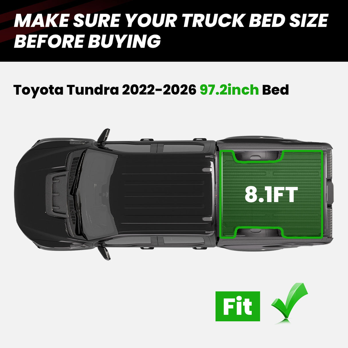 2022-2026 Toyota Tundra 8.1FT Bed Mat
