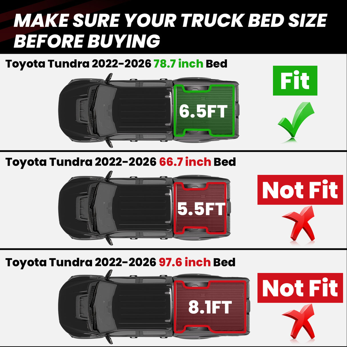 2022-2026 Toyota Tundra Bed Mat