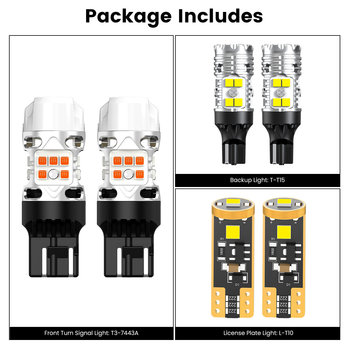 Lasfit combo package led bulbs for 2022 Chevrolet Silverado 1500 LTD LT Trail Boss/RST/LTZ