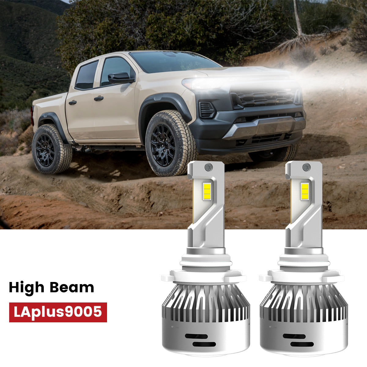 Lasfit 9005 led high beam bulbs fit for 2023-2025 Chevy Colorado