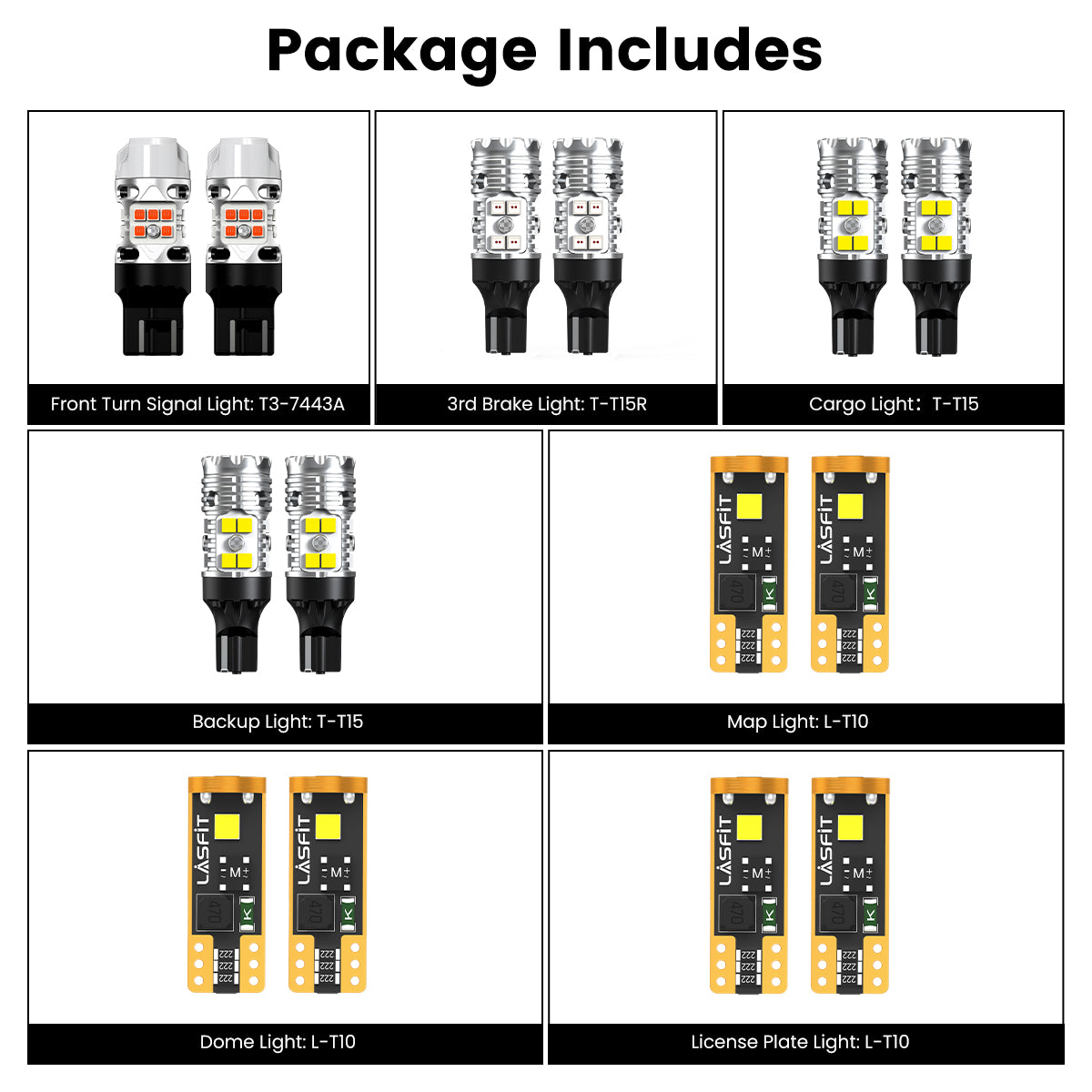 Lasfit combo package led bulbs for 2023-2025 Chevy Colorado ZR2 Z71