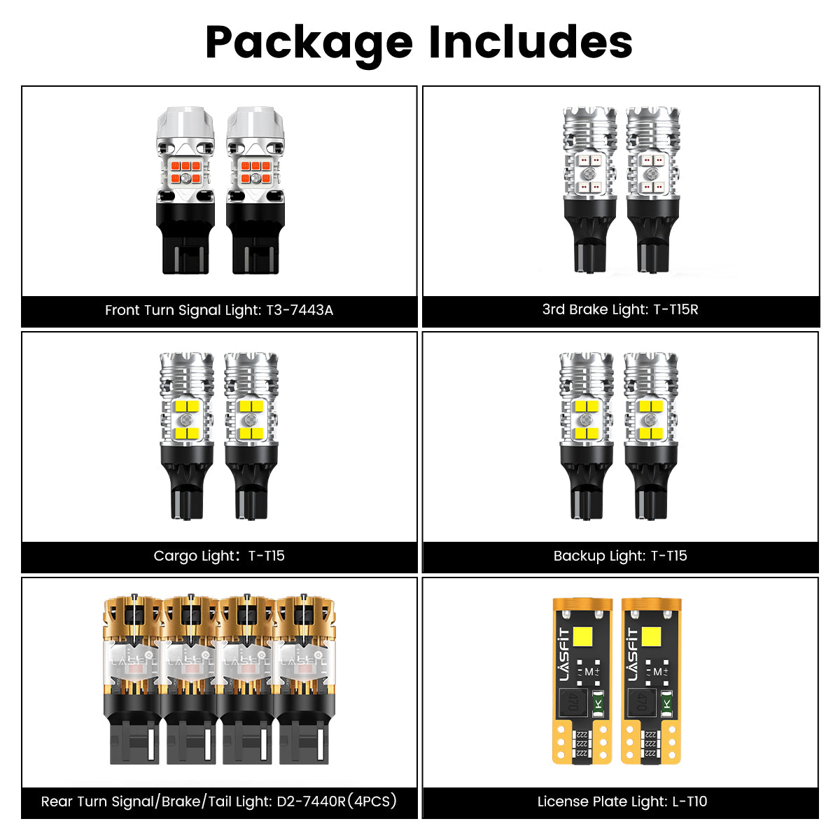 Lasfit combo package led bulbs for 2023-2025 Chevy Colorado ZR2 Z71