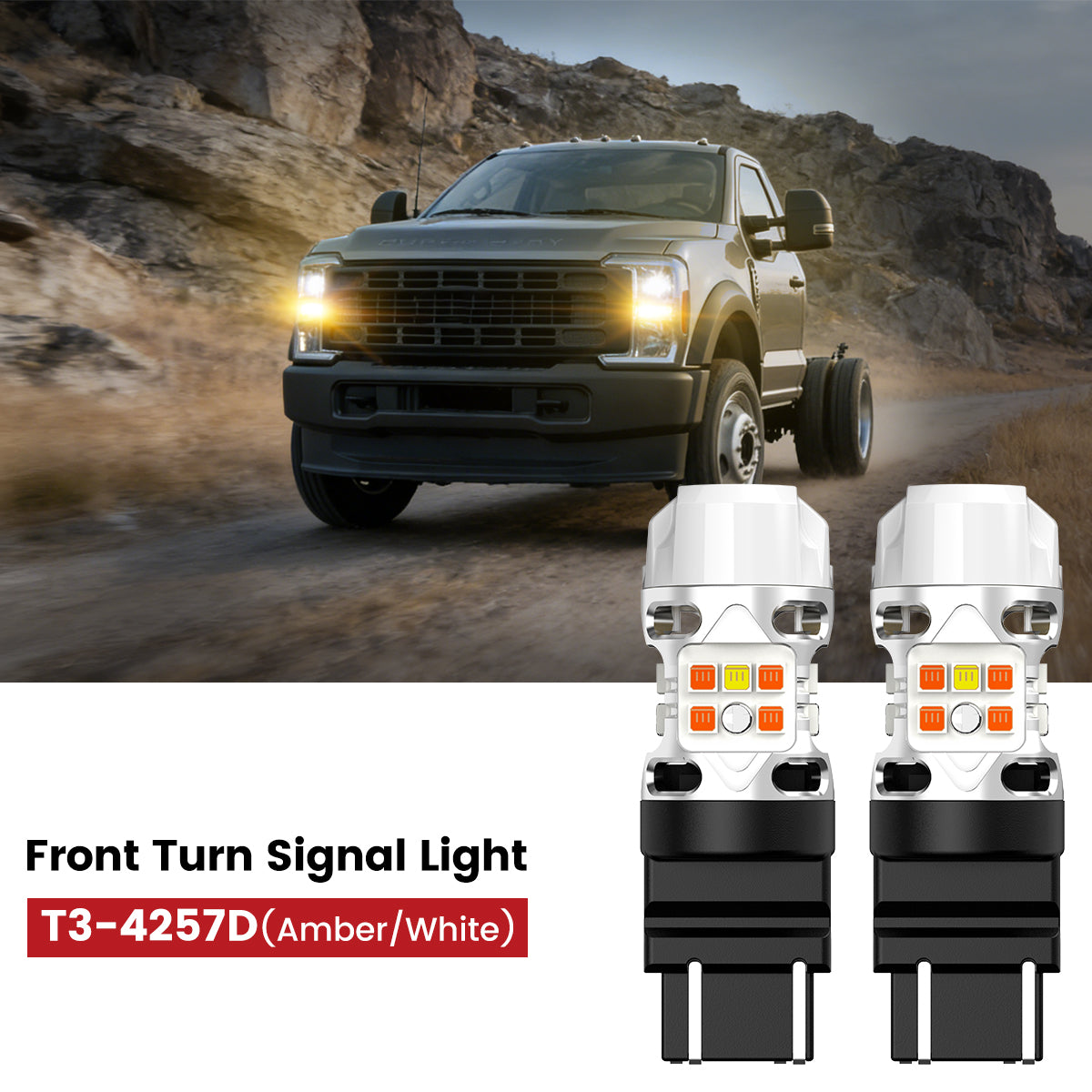 Custom Engineered for 2023-2025 Ford Chassis Cab F-350/450/550 LED Bulbs Upgrade