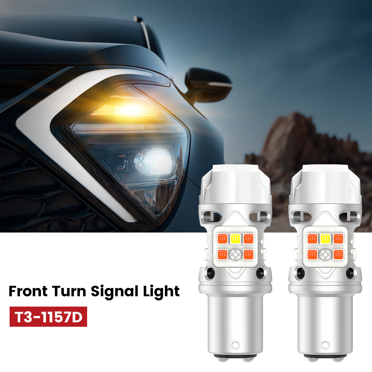 Lasfit 1157 led front turn signal lights fit for 2023-2025 Kia Sportage