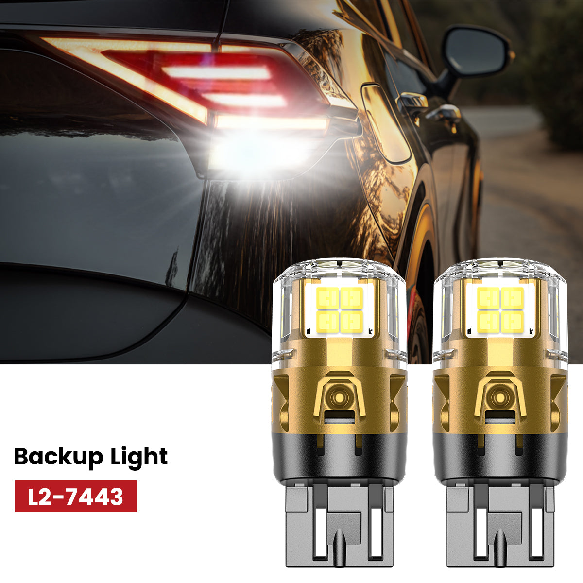 Lasfit 7443 led backup lights fit for 2023-2025 Kia Sportage