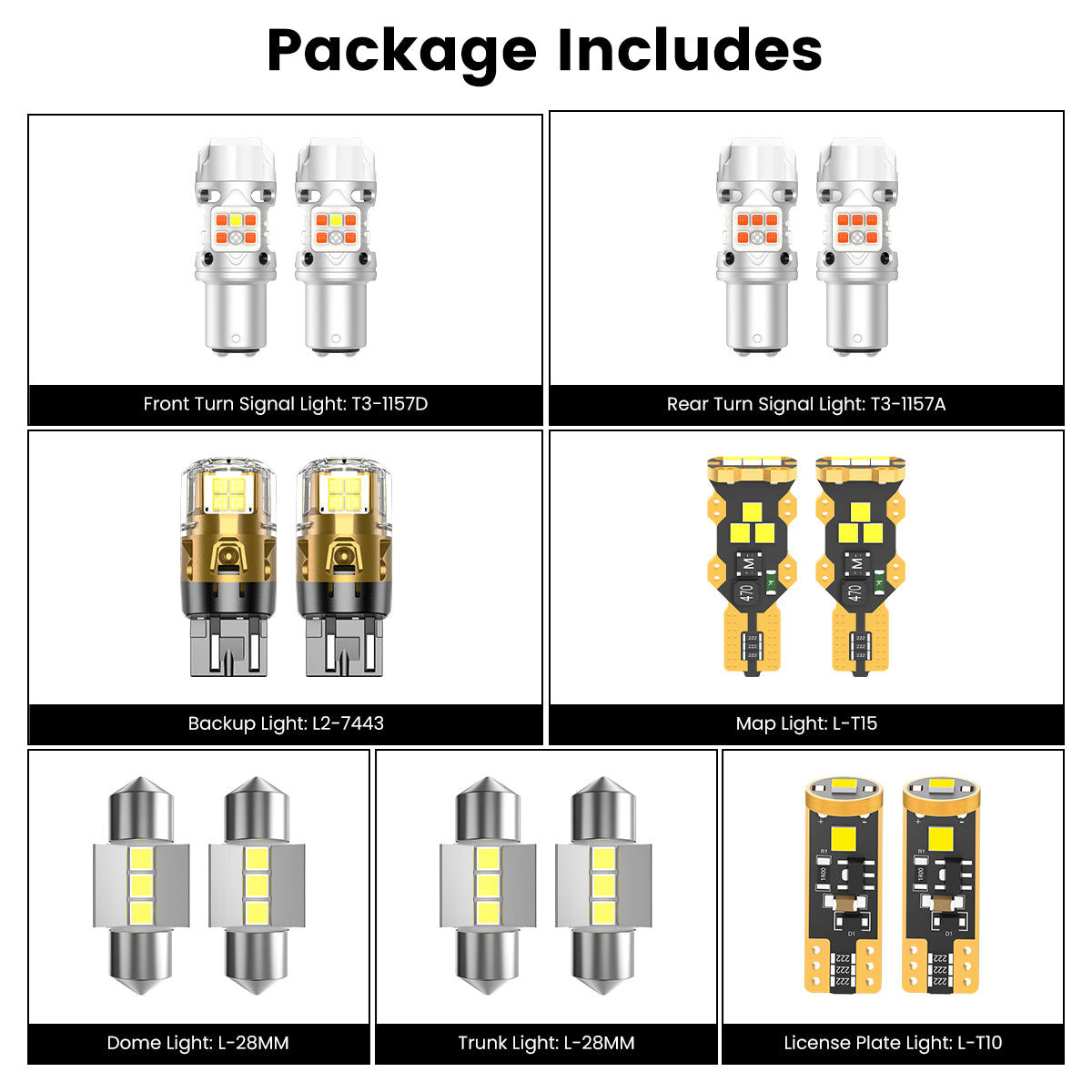 Lasfit combo With Halogen Interior Lights package led bulbs for 2023-2025 Kia Sportage