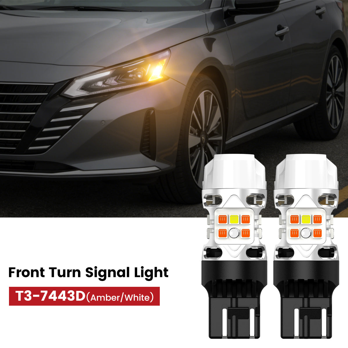 Lasfit 7443 led front turn signal light fit for 2023-2025 Nissan Altima