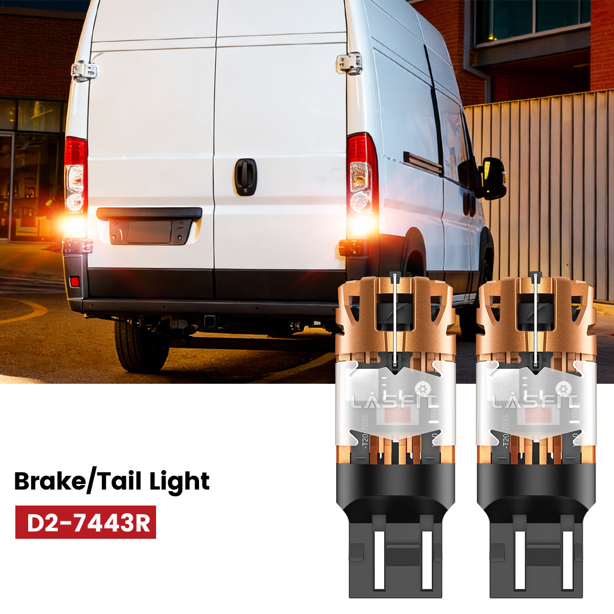 Lasfit 7443 led brake/tail lights fit for 2023-2025 Ram ProMaster