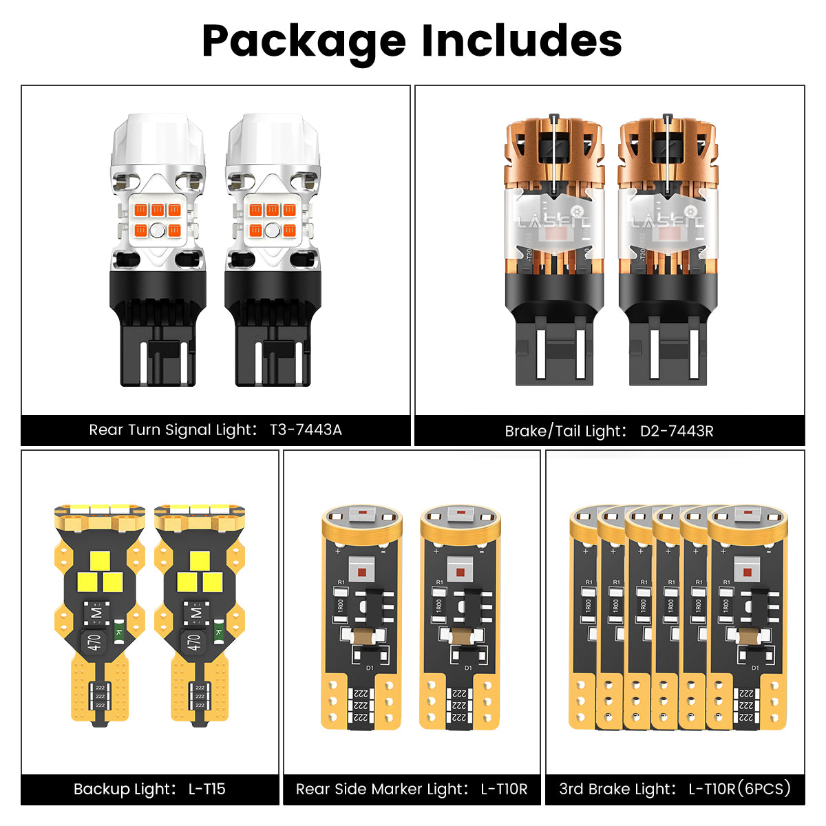 Lasfit combo package led bulbs for 2023-2025 Ram ProMaster SLT/SLT+