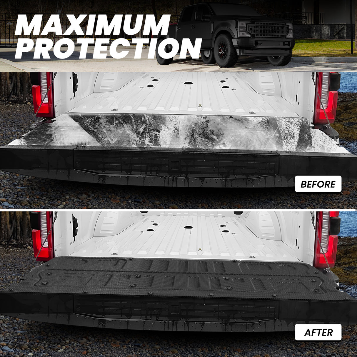 2023-2025 Ford Super Duty Truck Tailgate Mat Contrast