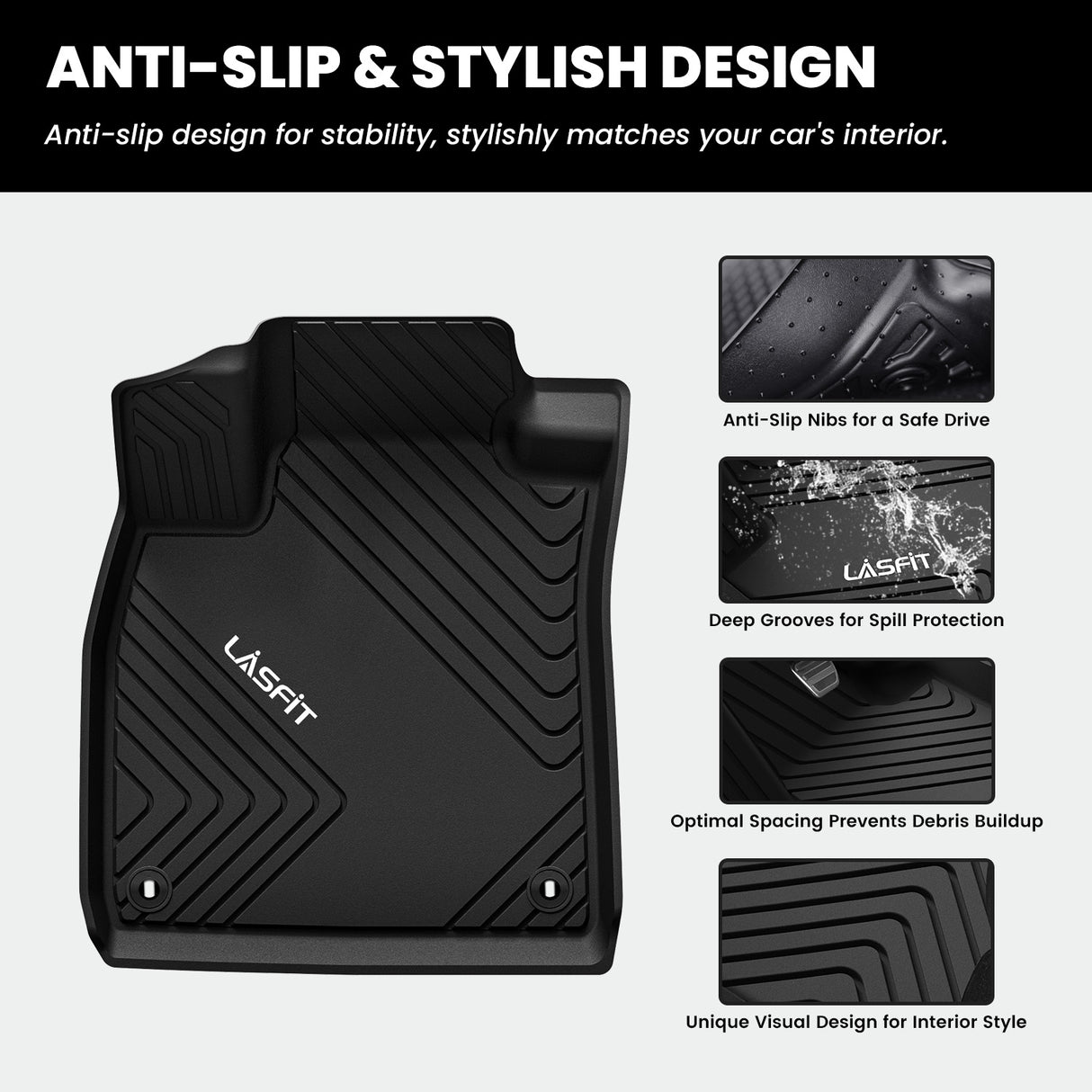 Honda Accord 2023-2025 Floor Mats Anti Slip