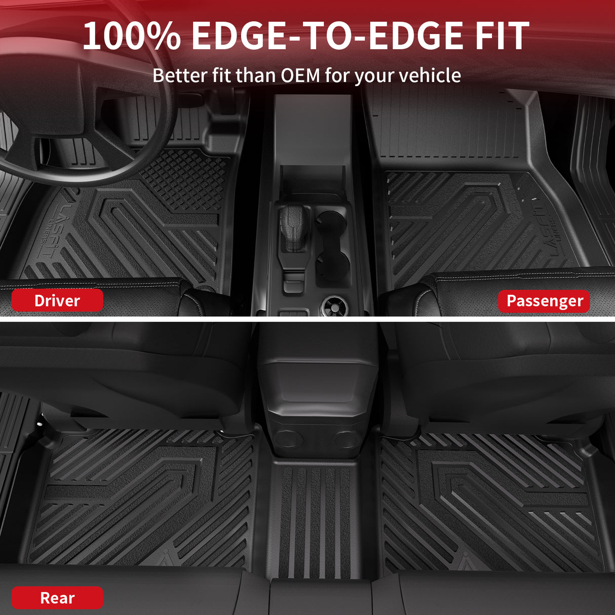 2023-2025 Honda Accord Floor Mats 100% Edge Fit