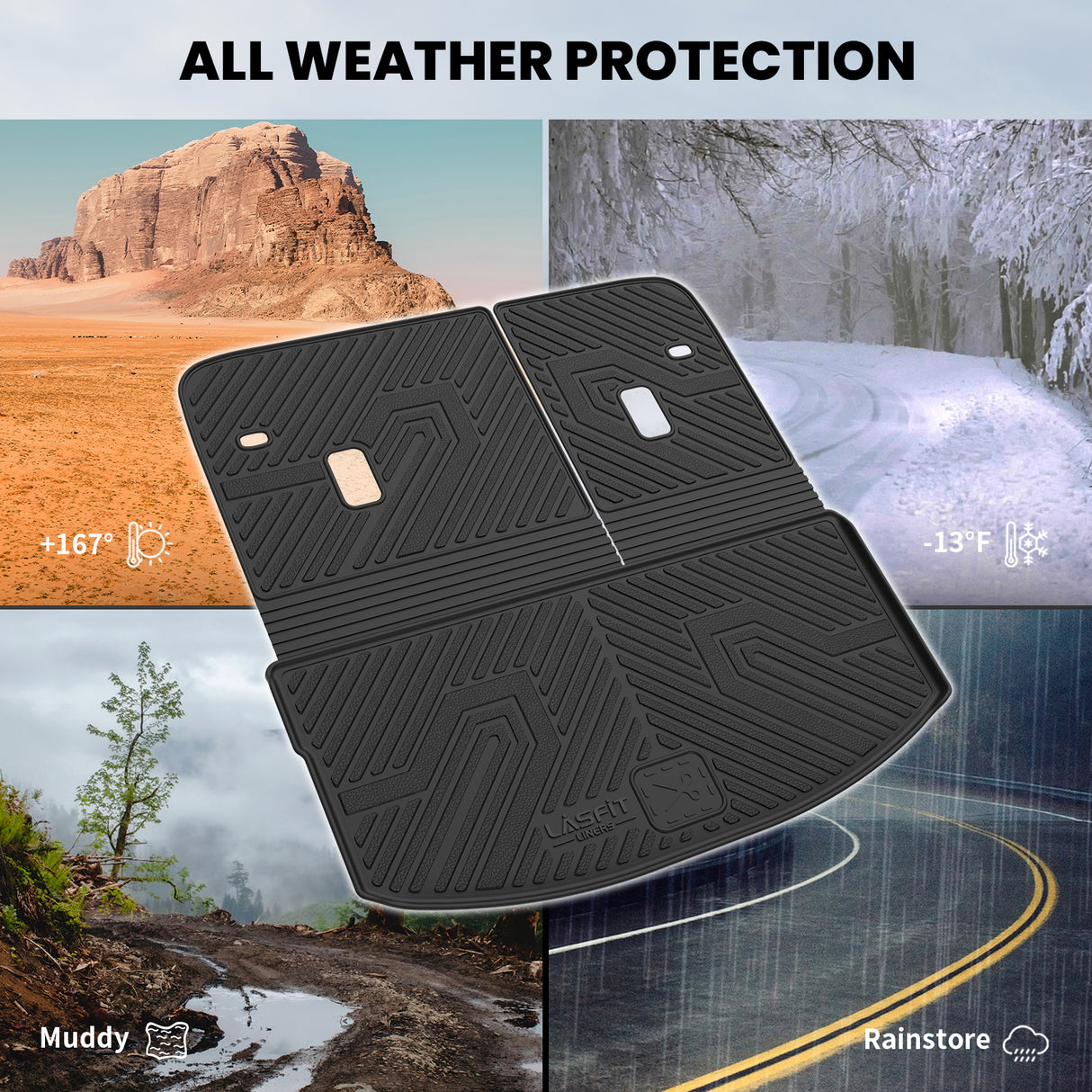 Fit for 2024-2026 Mazda CX-90 (Include CX-90 PHEV) Floor Mats or Cargo & Seatback Mat
