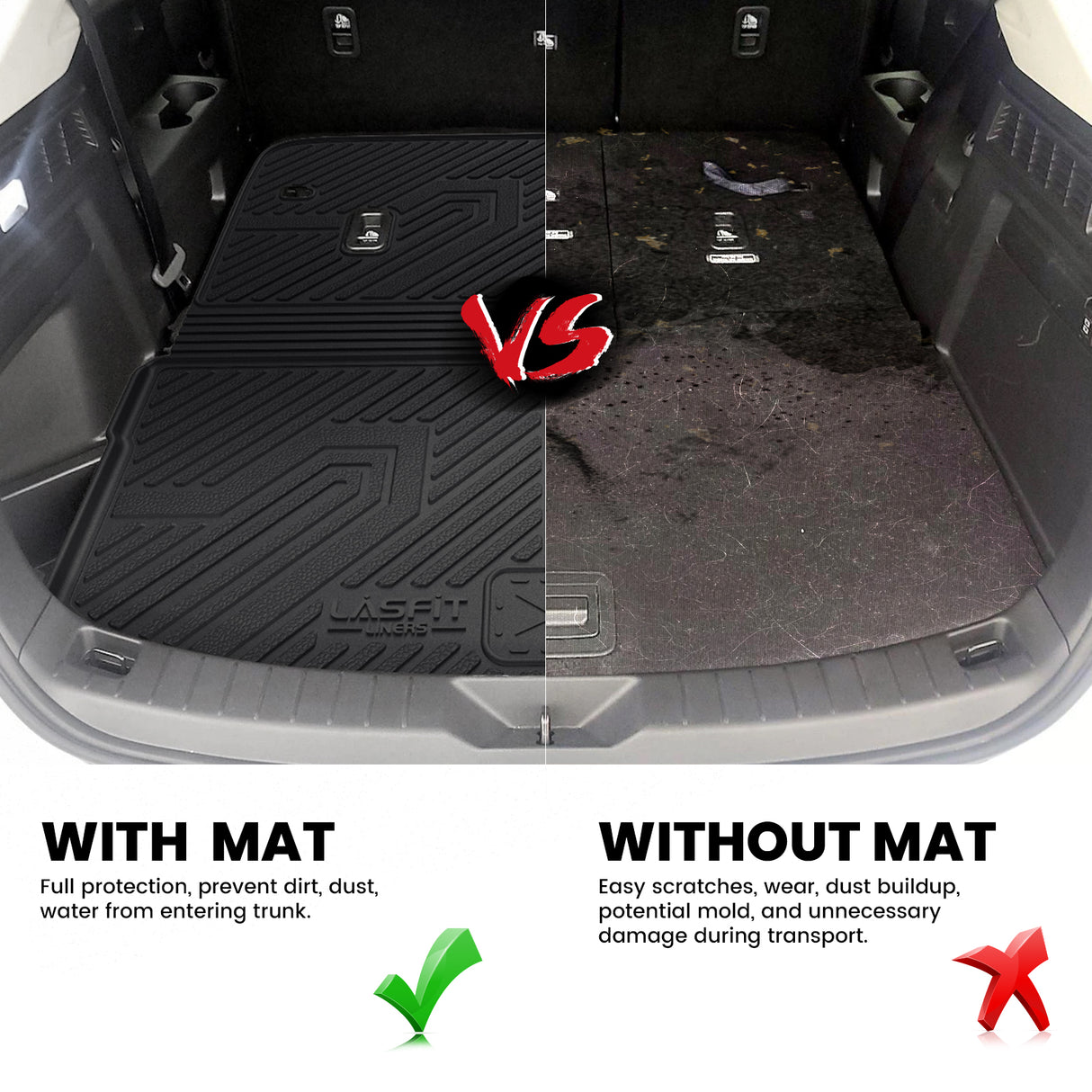 Fit for 2024-2025 Mazda CX-90 (Include CX-90 PHEV) Floor Mats or Cargo & Seatback Mat