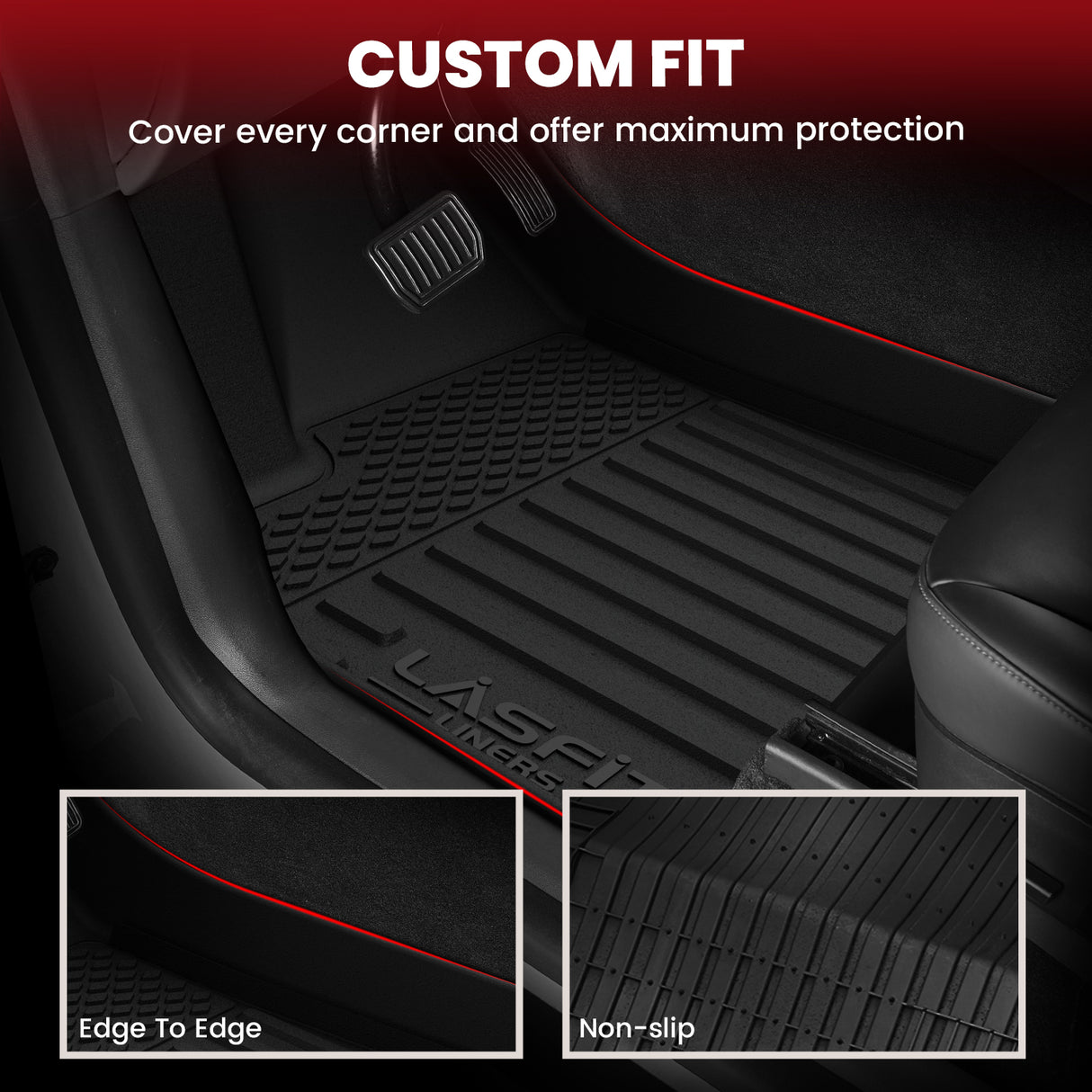Custom Fit 2023-2025 Tesla Cybertruck Floor & Frunk & Trunk Well & Bed Mats