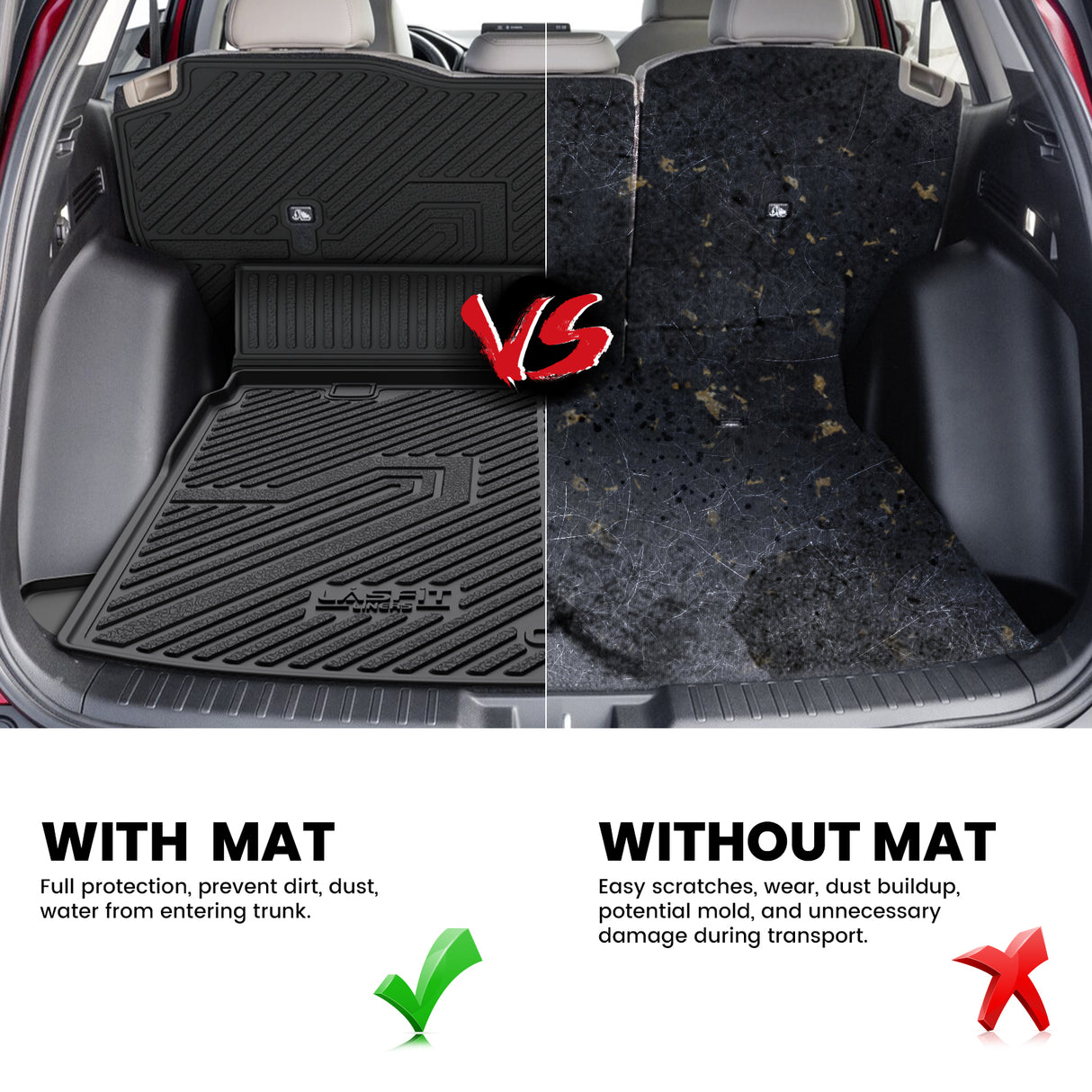 Fit for 2023-2026 Honda CR-V (Include FCEV & CRV Hybrid) Seatback & Cargo Mats Compare