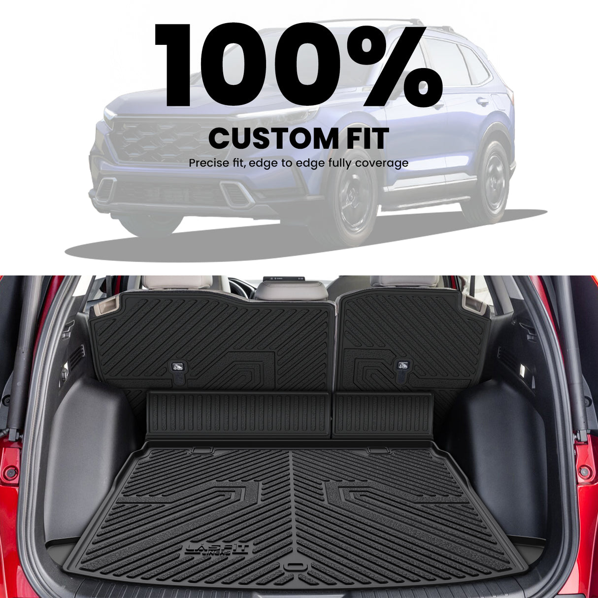 Fit for 2023-2026 Honda CR-V (Include FCEV & CRV Hybrid) Seatback & Cargo Mats Custom Fit