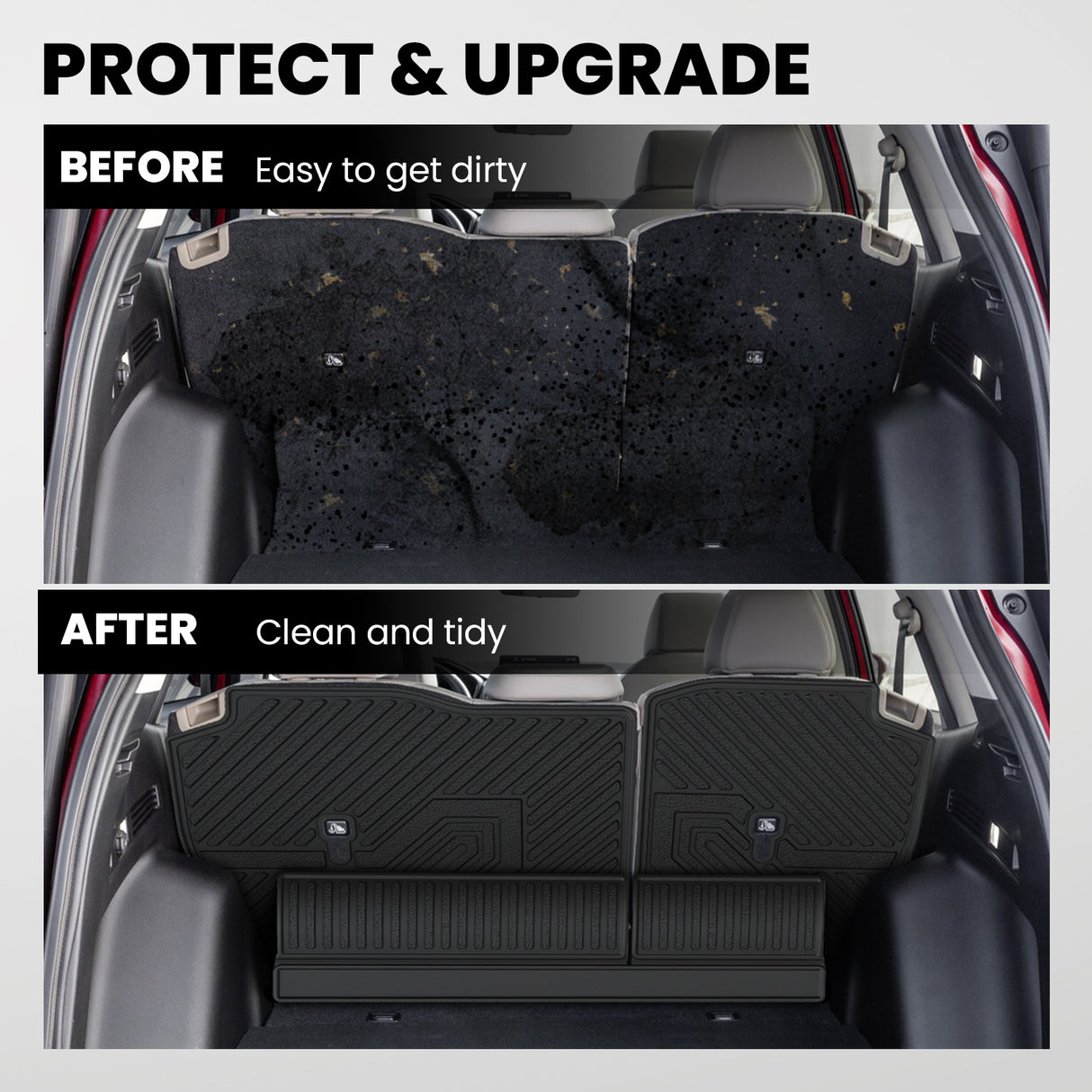 Fit for 2023-2026 Honda CR-V (Include FCEV & CRV Hybrid) Seatback Mat 1:1 Design Before and After using