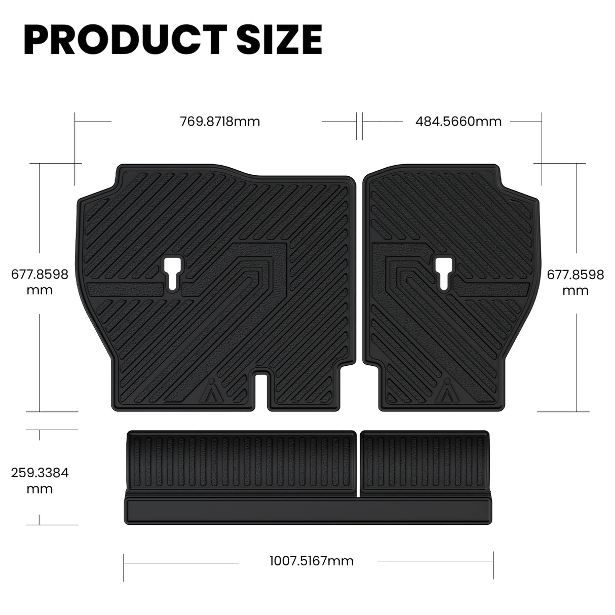Fit for 2023-2026 Honda CR-V (Include FCEV & CRV Hybrid) Seatback Mat 1:1 Design Product Size