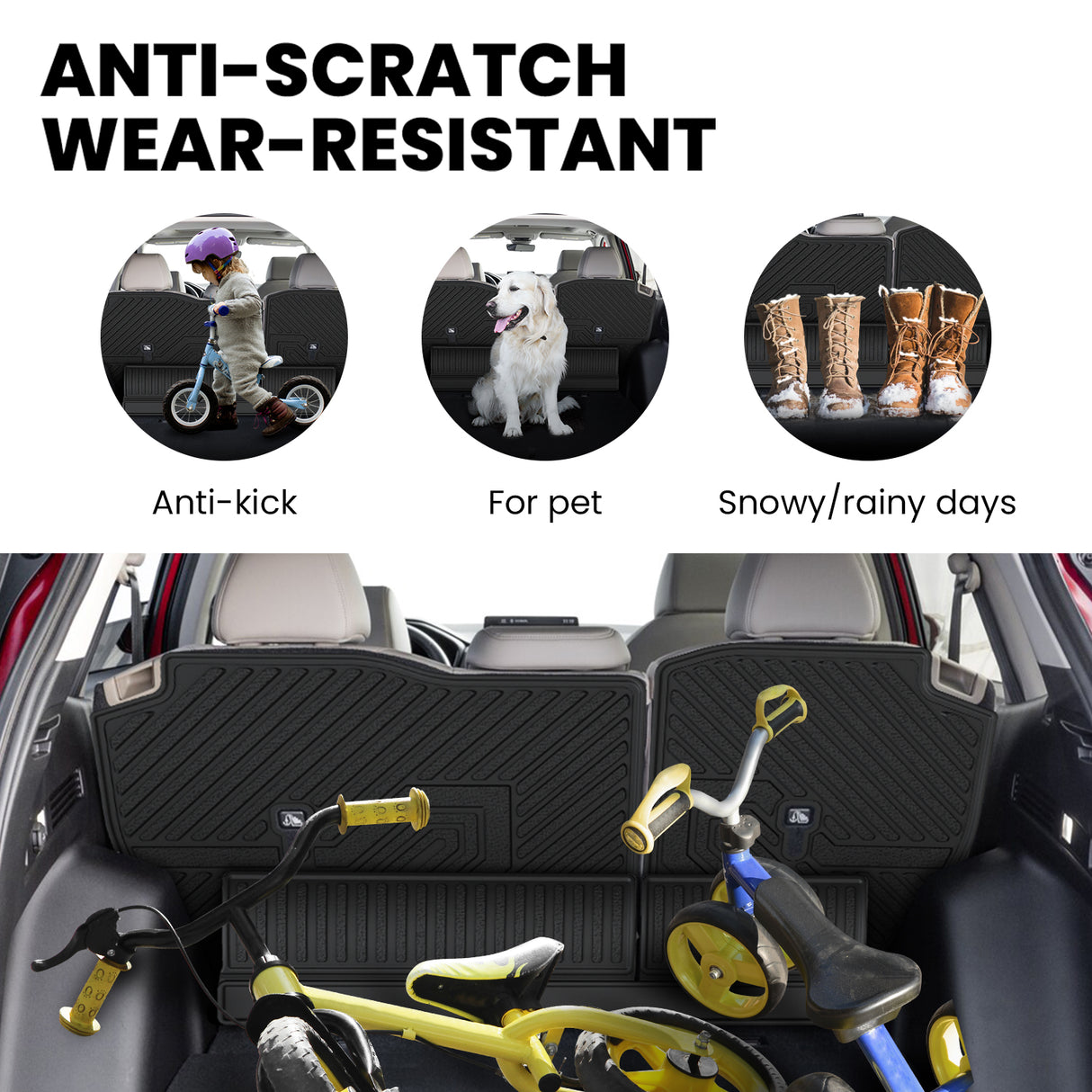 Fit for 2023-2026 Honda CR-V (Include FCEV & CRV Hybrid) Seatback Mat 1:1 Design Anti-Scratch