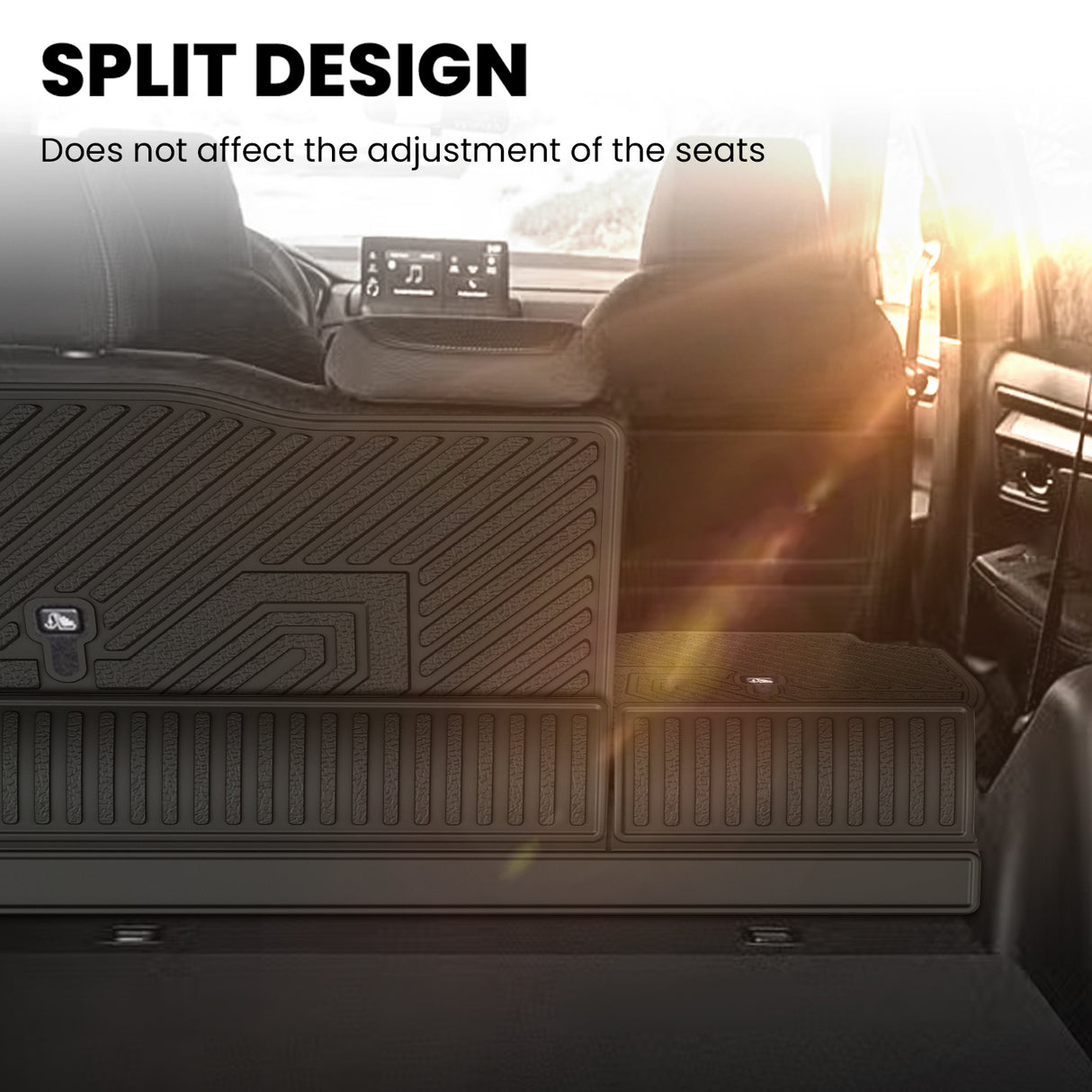 Fit for 2023-2026 Honda CR-V (Include FCEV & CRV Hybrid) Seatback Mat 1:1 Design Split Design