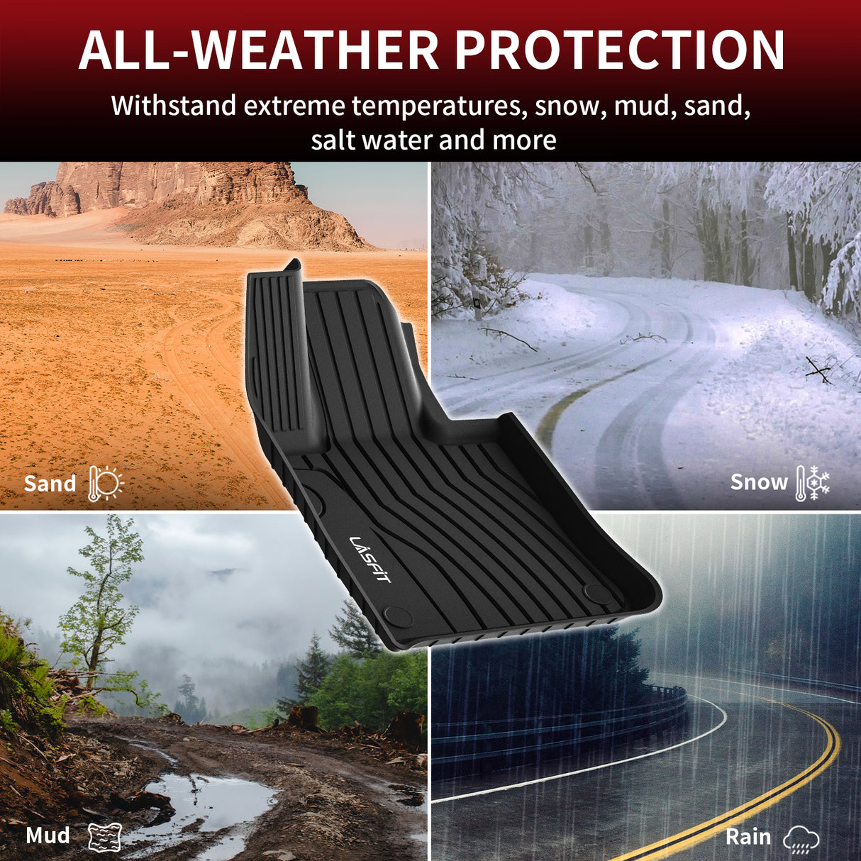 2023-2026 Mercedes-Benz GLC Floor Mats & Cargo Mat All Weather Protection