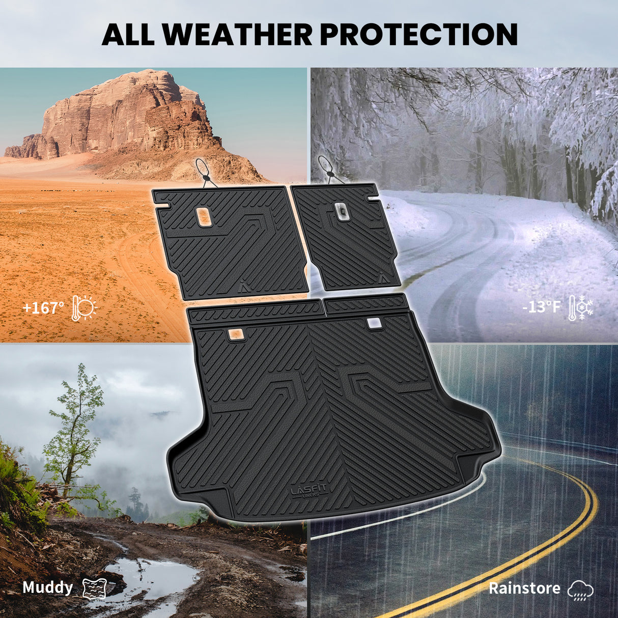 2023-2026 Honda HR-V Seatback & Cargo Mats All Weather Protection