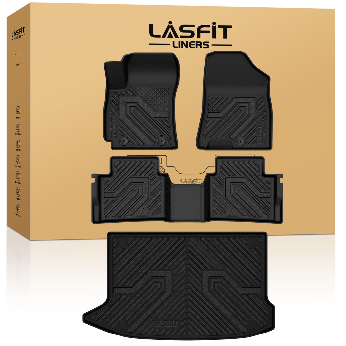 Fit for 2022-2023 Hyundai Kona N Floor Mats & Cargo Mat, Fit Gas Only