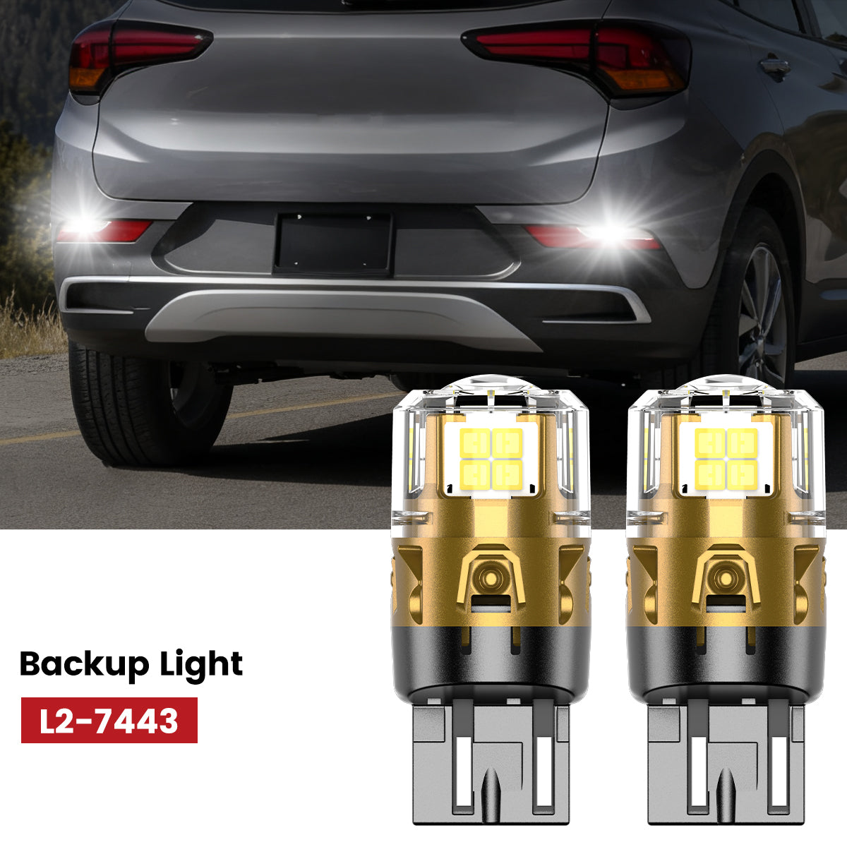 Lasfit 7443 led backup lights fit for 2024-2025 Buick Encore GX
