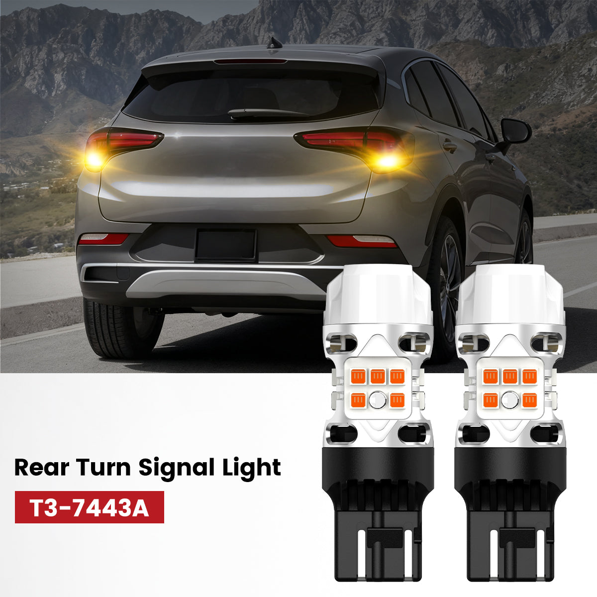 Lasfit 7443 led rear turn signal lights fit for 2024-2025 Buick Encore GX