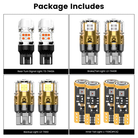 Lasfit combo package led bulbs for 2024-2025 Buick Encore GX Preferred