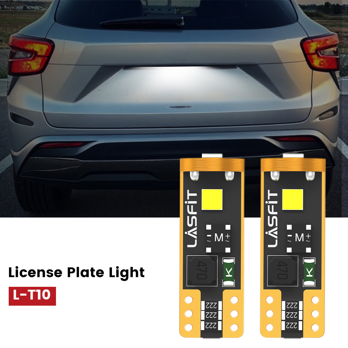 Lasfit 168 led license plate lights fit for 2024-2025 Chevrolet Trax