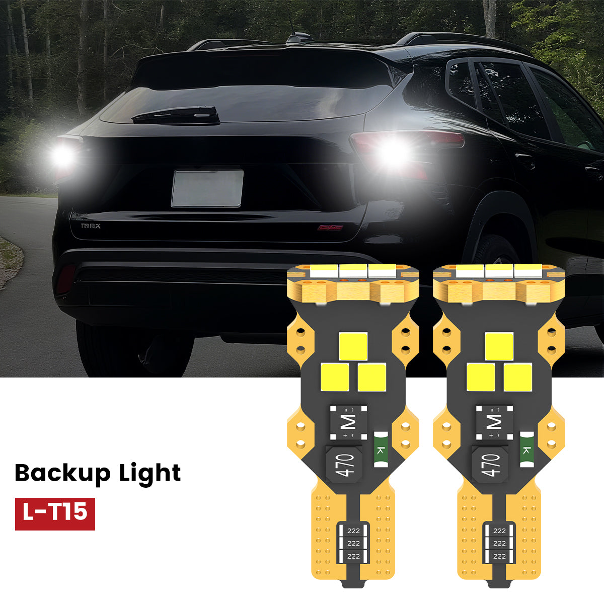 Lasfit 921 led backup lights fit for 2024-2025 Chevrolet Trax