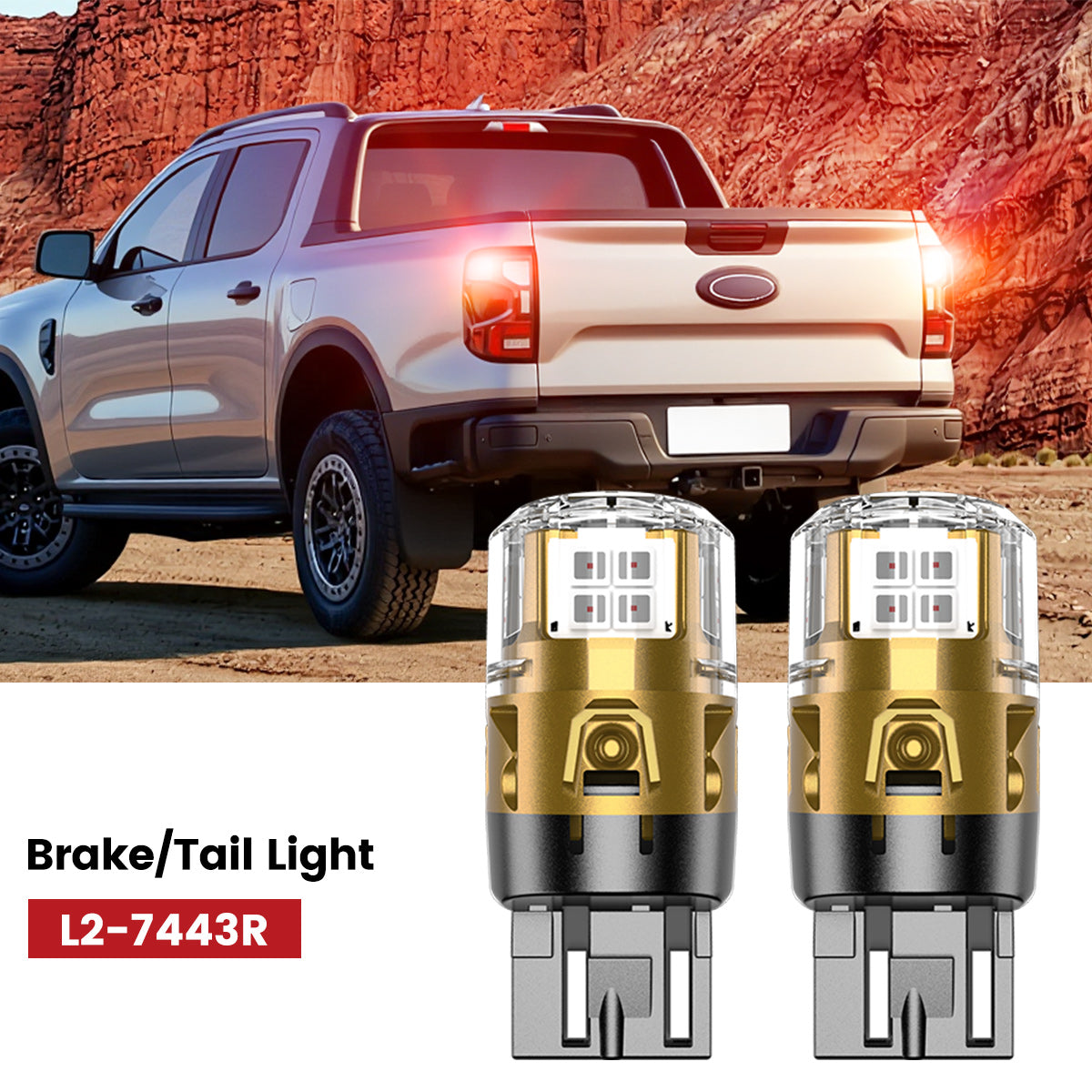 Lasfit 7443 led brake/tail lights fit for 2024-2025 Ford Ranger